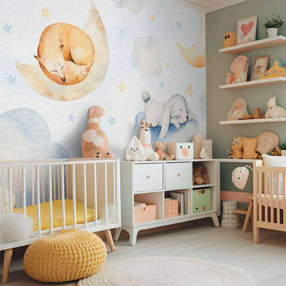 Slapende vrienden in de wolken