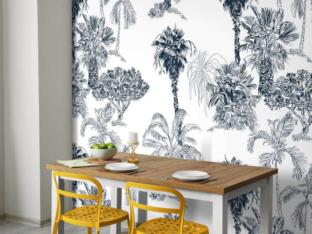 Tropische palmen en bomen