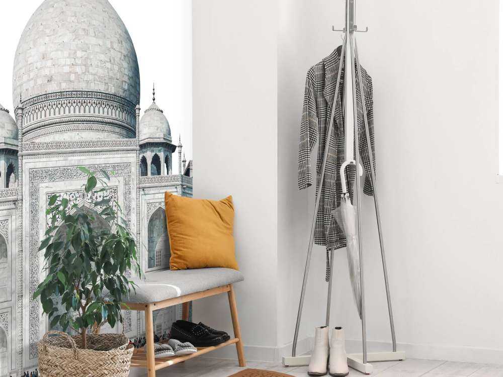 Taj Mahal in zwart-wit