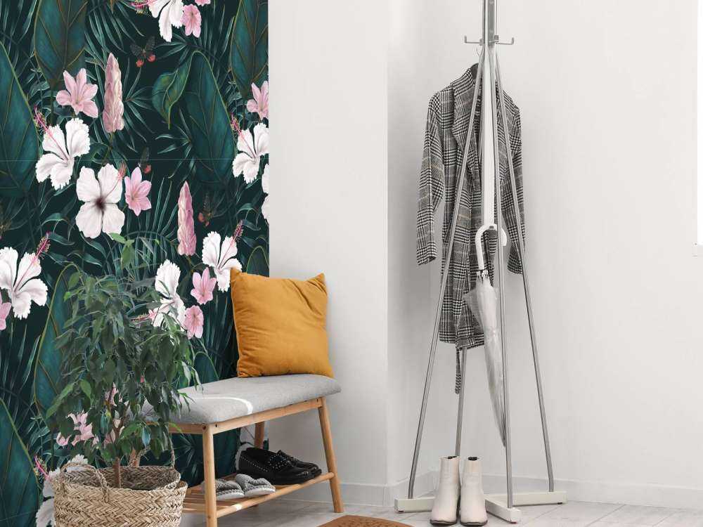 Tropische bloemen patroon