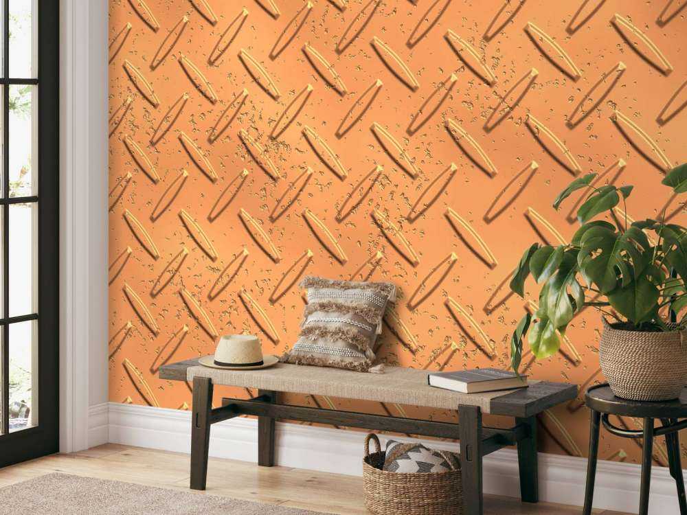 Bronzen metalen plaat