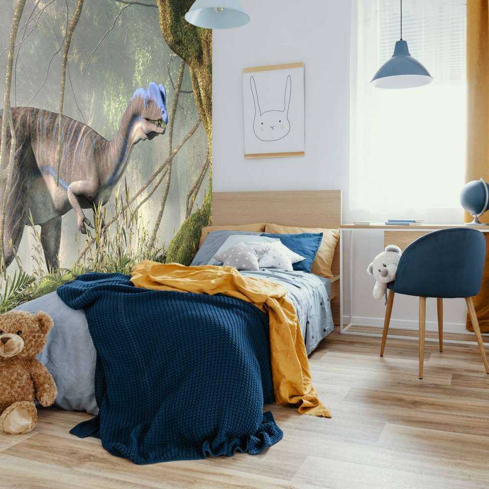 Dinosaurus in het bos