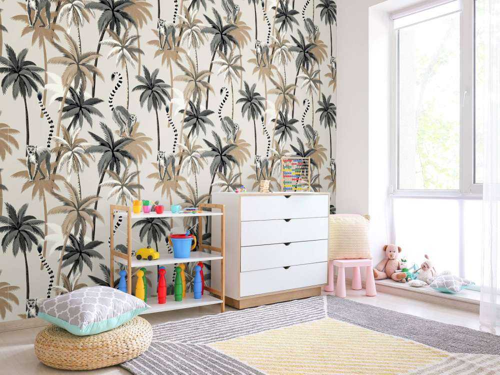 Ringstaartmaki's in de bomen