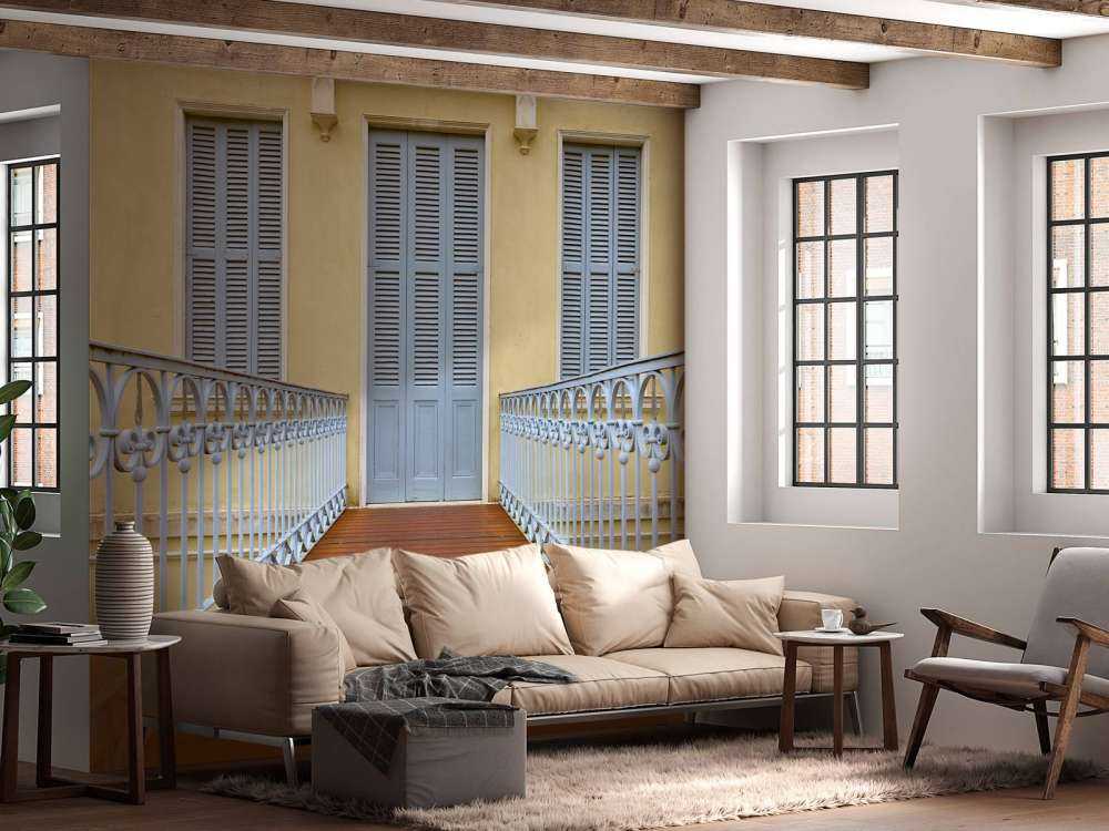 Bruggetje naar oud gebouw