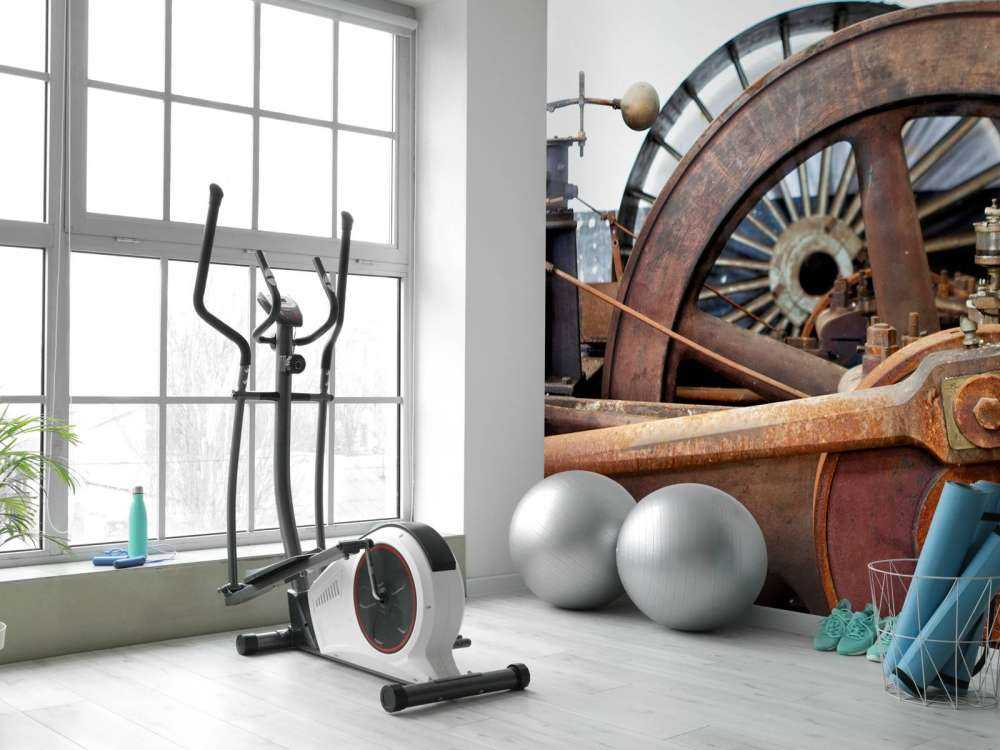 Deel van een aandrijflijn van een stoommachine  (B) 