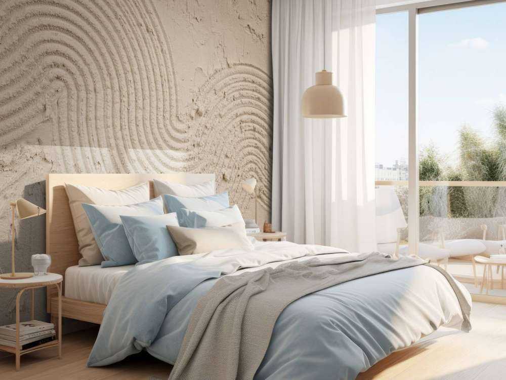 Structuur kunst in taupe