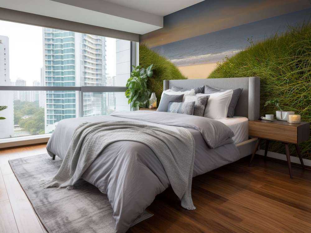 Zonsondergang bij strand