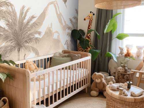 Jungle dieren in taupe
