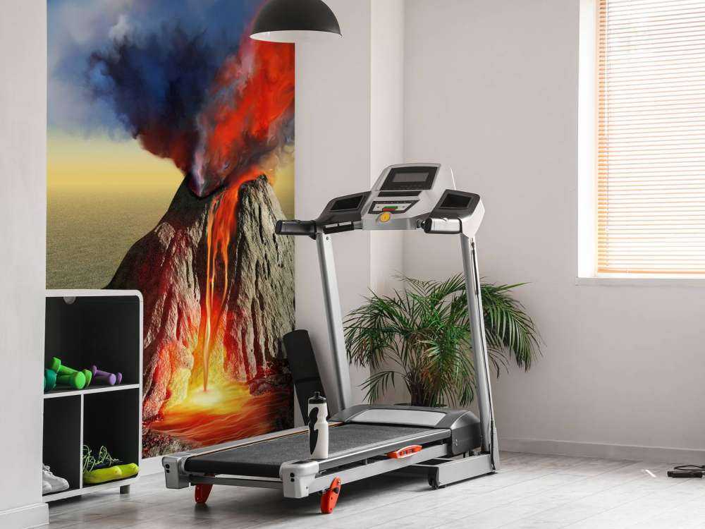 Vulkaanuitbarsting met veel rook