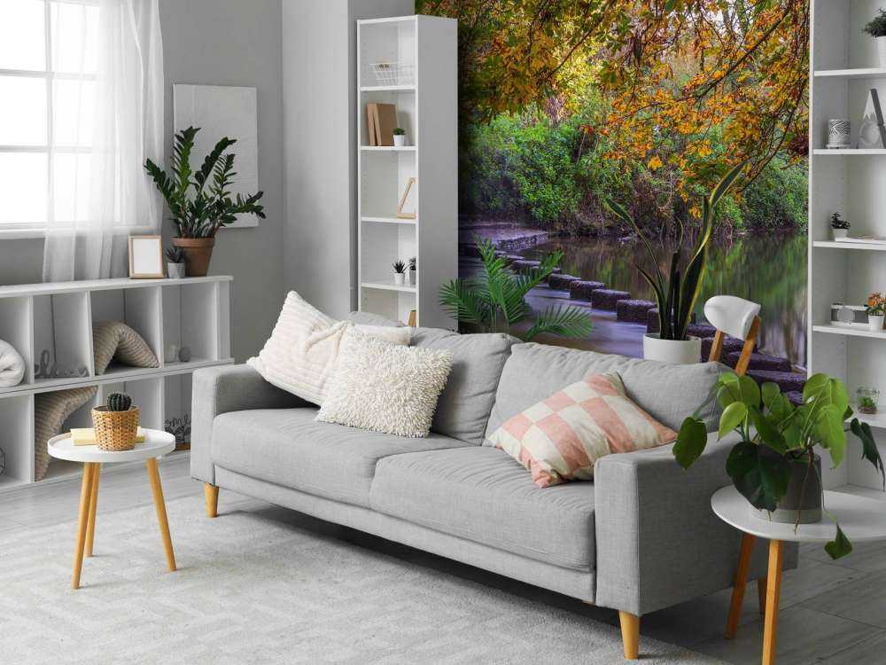 Stapstenen door een meer