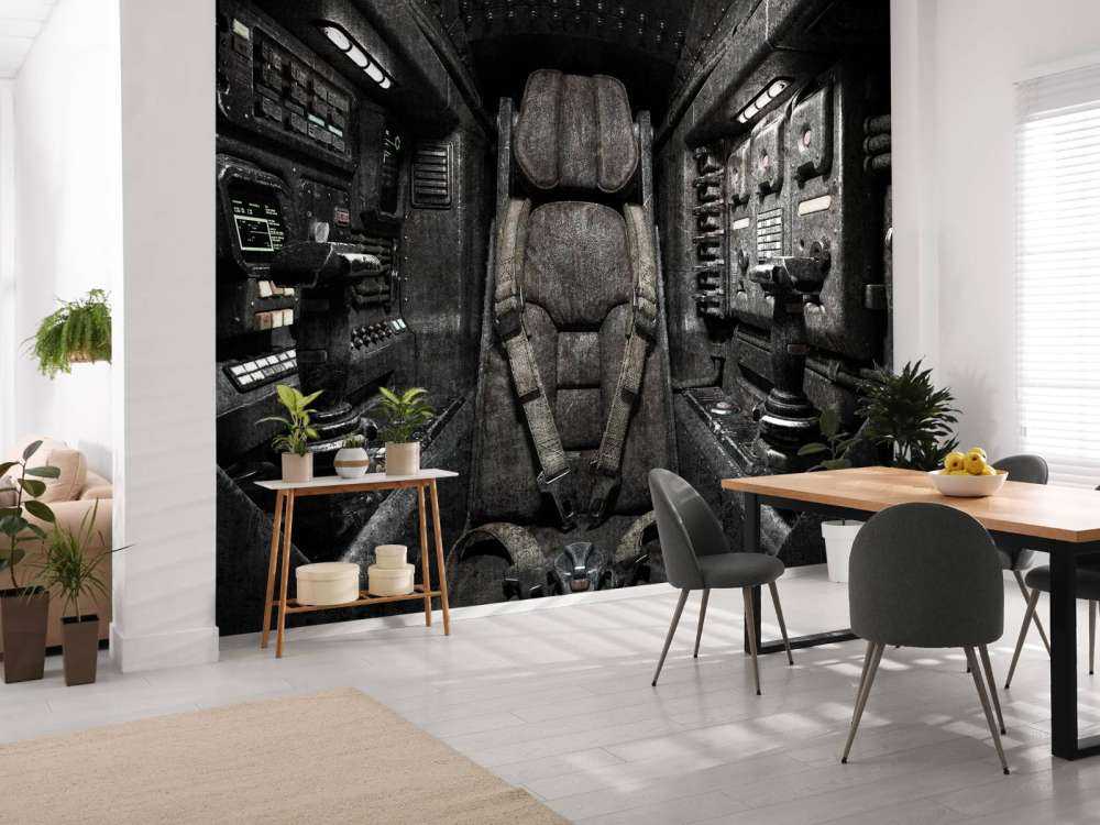 Stoel in ruimteschip