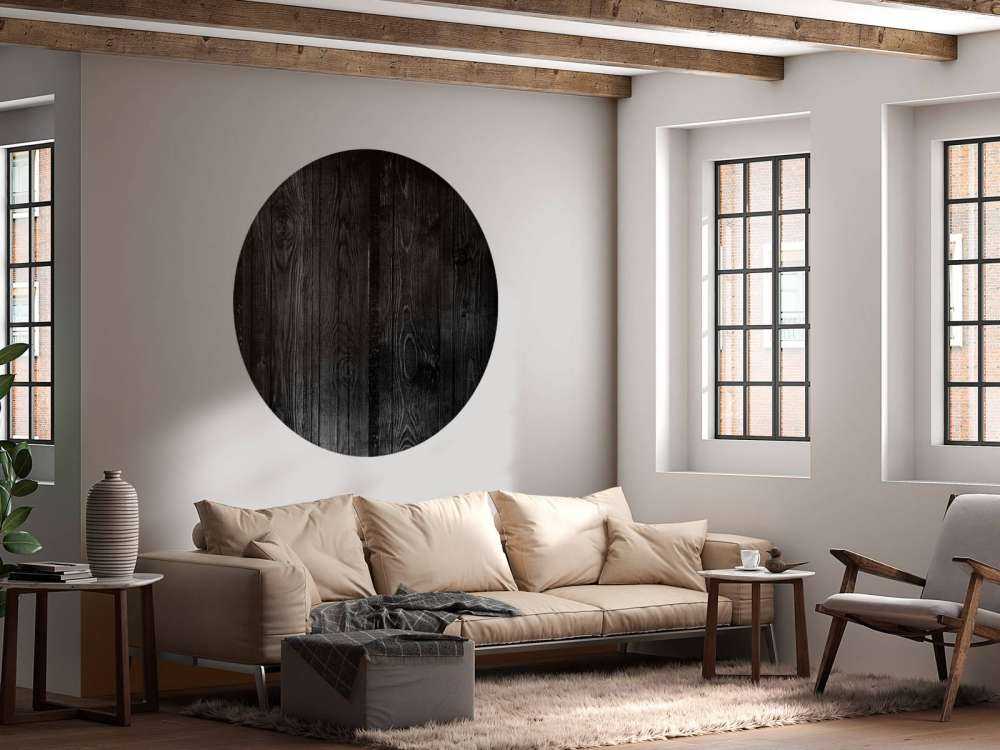 Donkere verticale planken