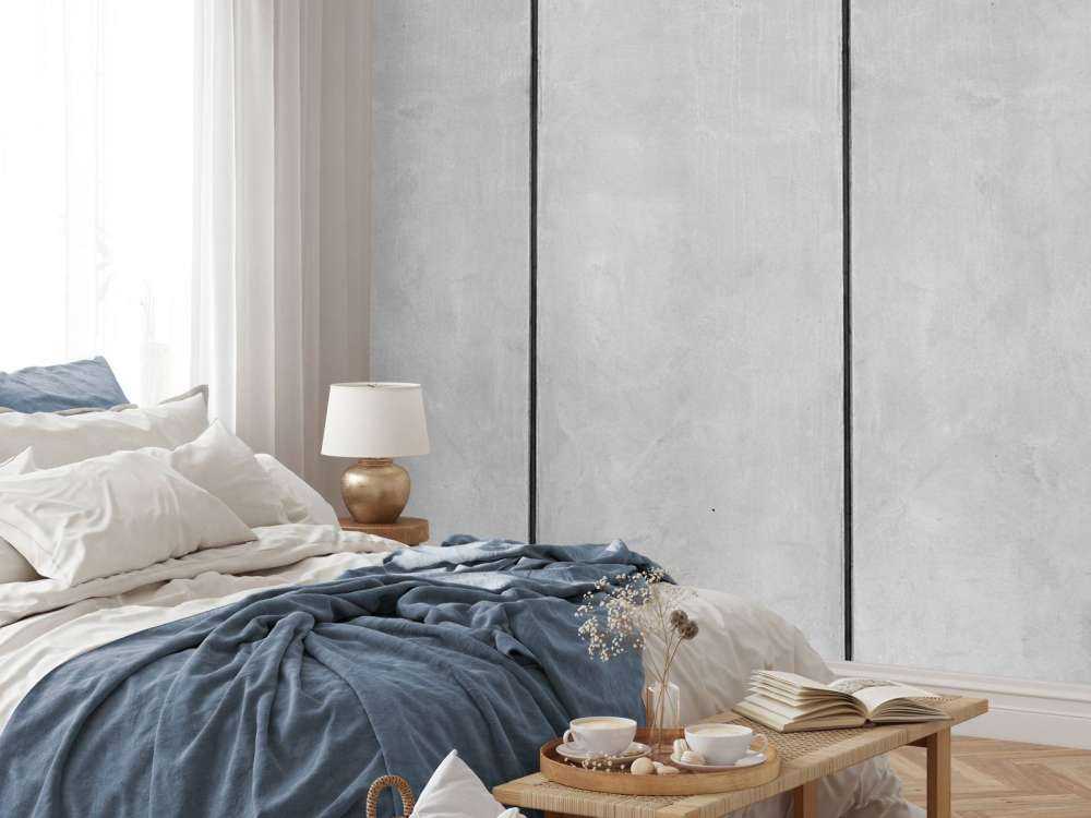 Stukken betonnen muur