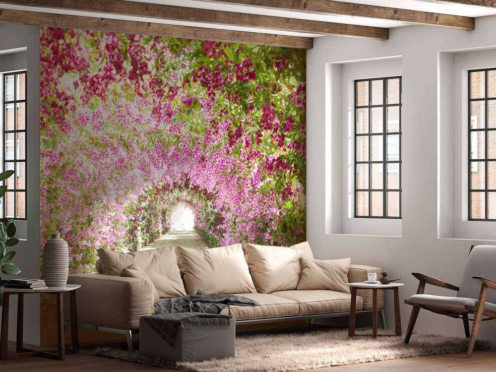 Botanische tuin met orchideeën