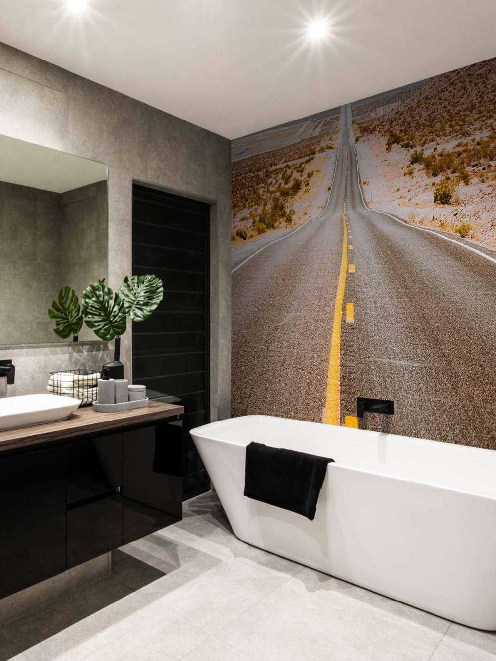 Snelweg door een woestijn