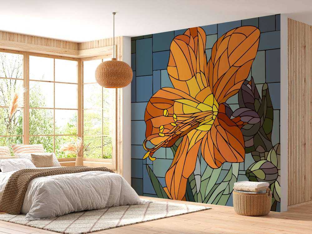 Kleurrijke oranje bloem