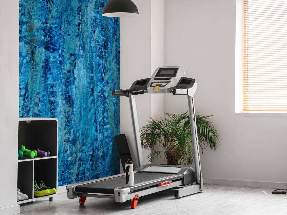 Schilderij met blauwtinten