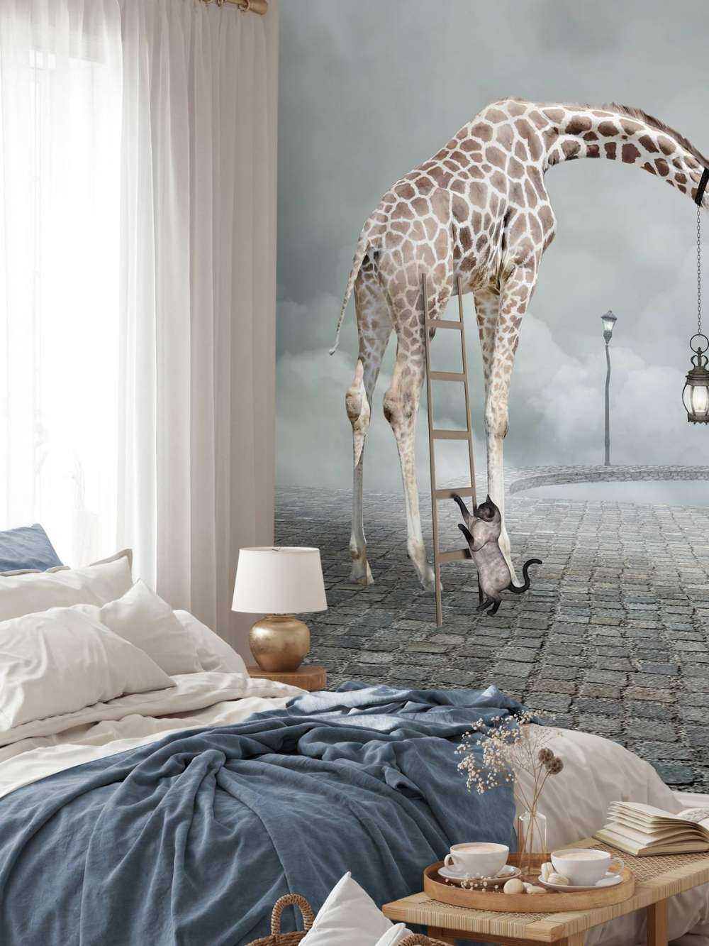 Fantasie landschap met dieren