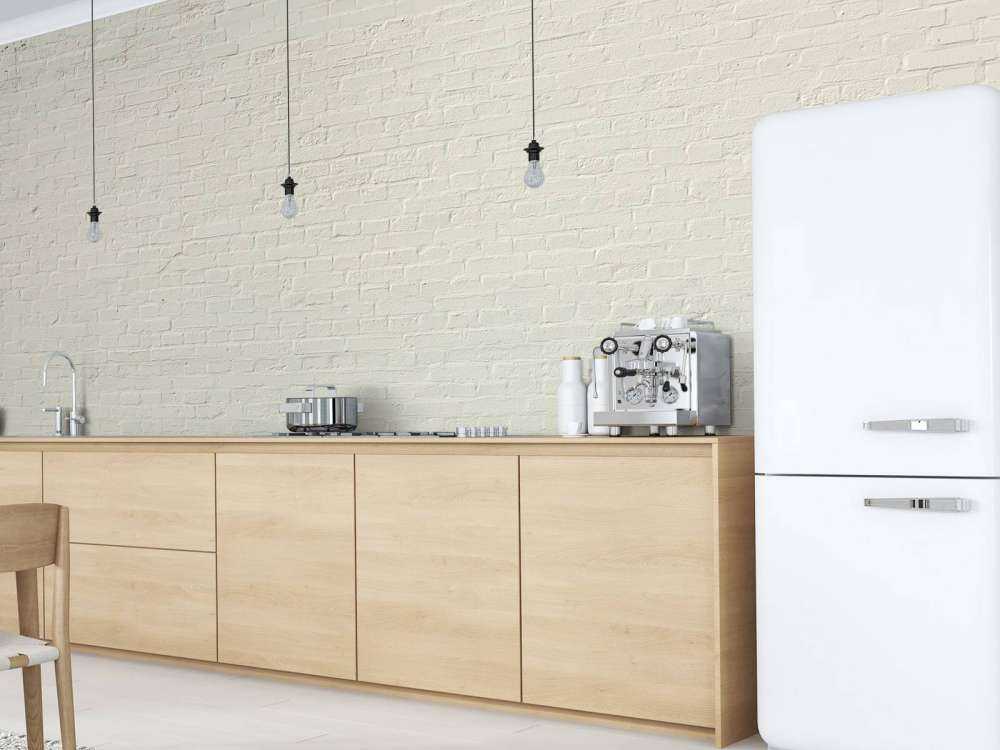 Geverfde bakstenen muur