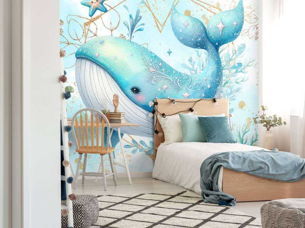 Magische walvis in oceaandromen