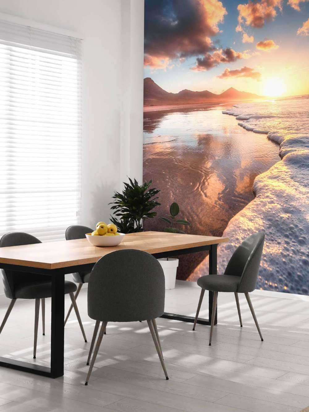 Gouden Zonsondergang Aan Zee