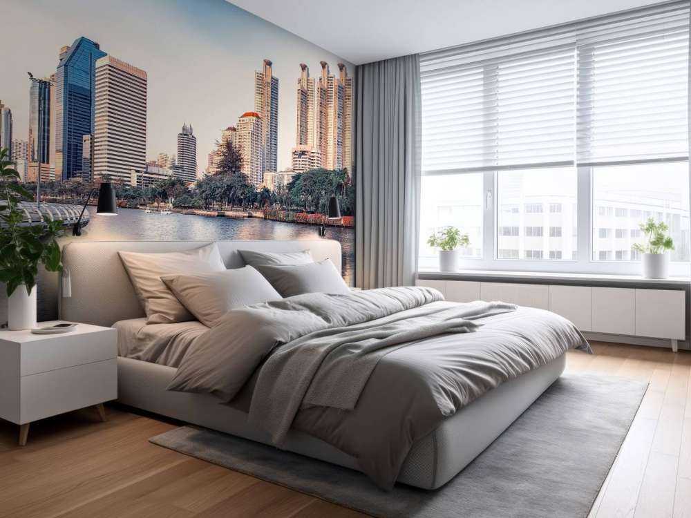 Bloemen aan de stadswaterkant