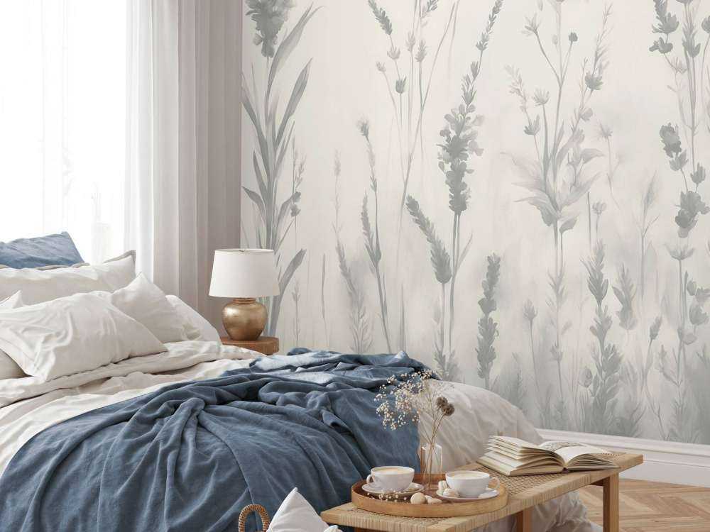 Lavender Glade Seamless Ivory White