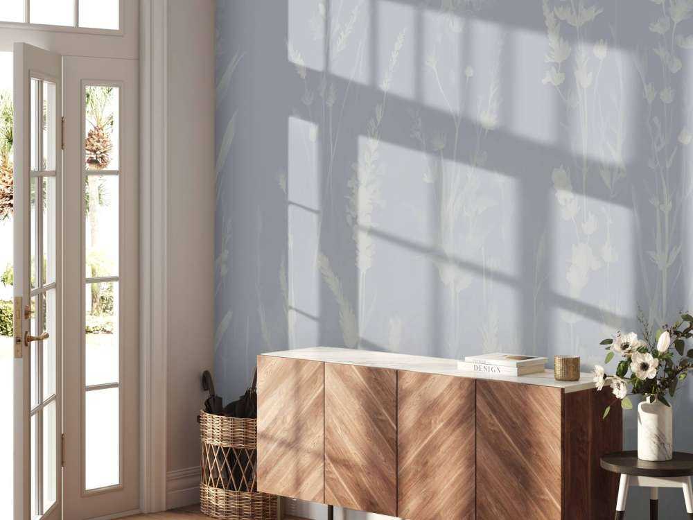 Lavender Glade Seamless Dusty Blue