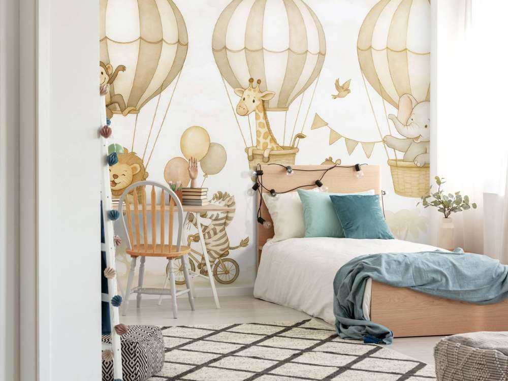 Dierenparade in de lucht