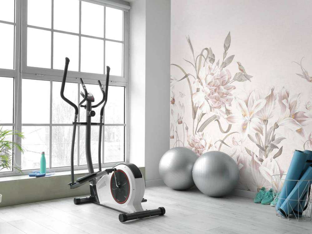 Zacht bloemenveld met kolibries