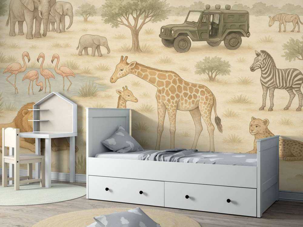 Avontuurlijke safari in de savanne