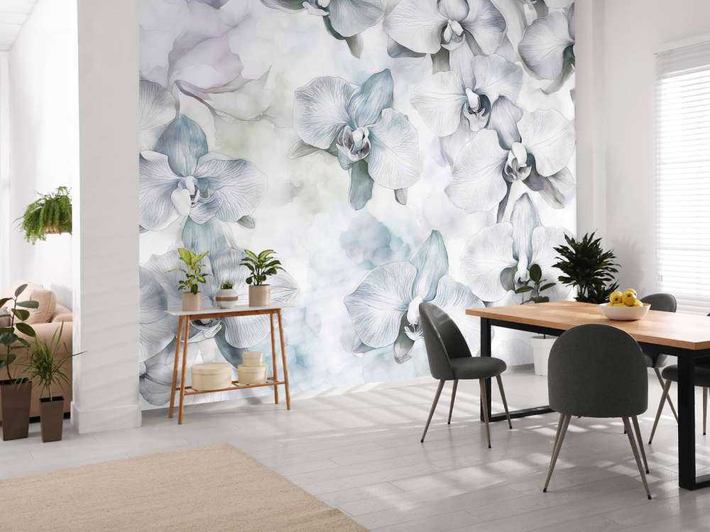 Watercolor orchids melodies