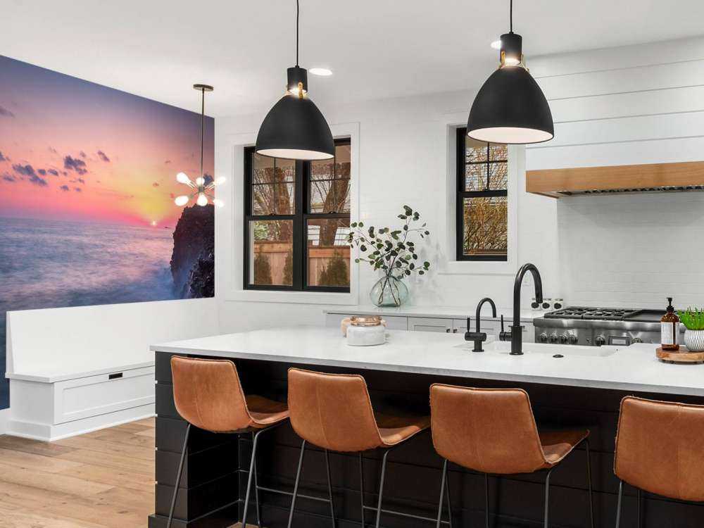 Lavakust in avondlicht