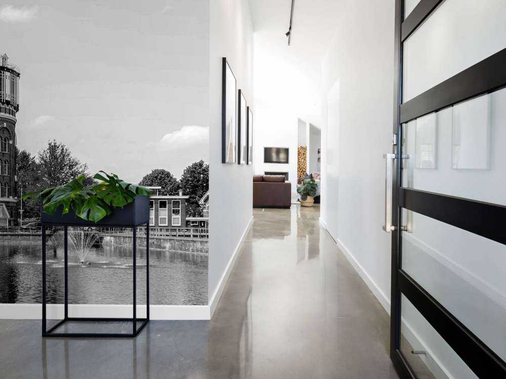 Zwart-Wit Watertoren Panorama