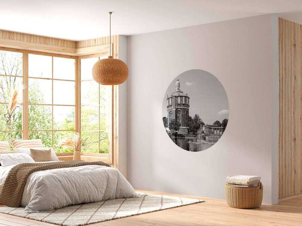 Zwart-Wit Watertoren Panorama