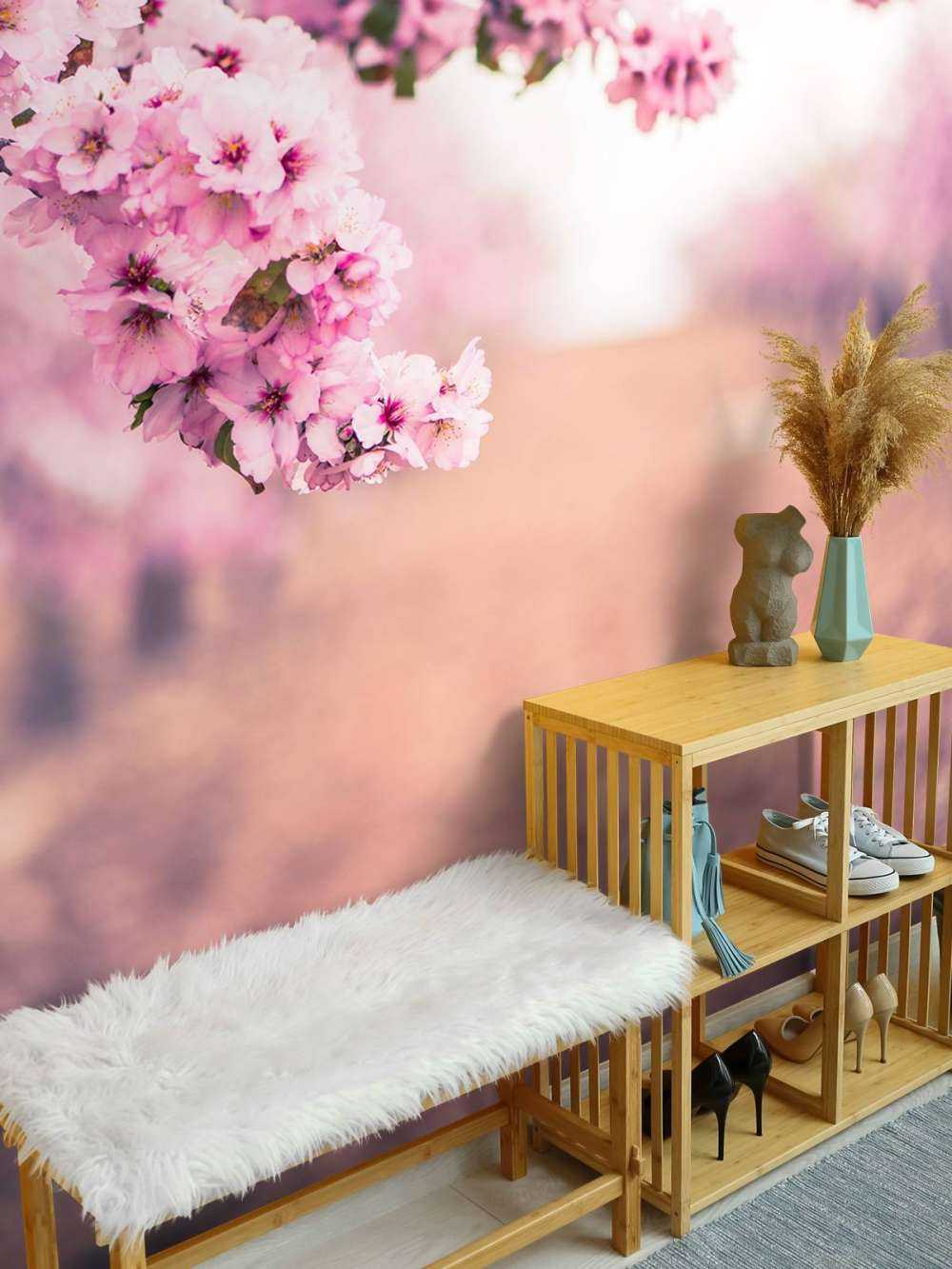 Paarse Japanse bloesems