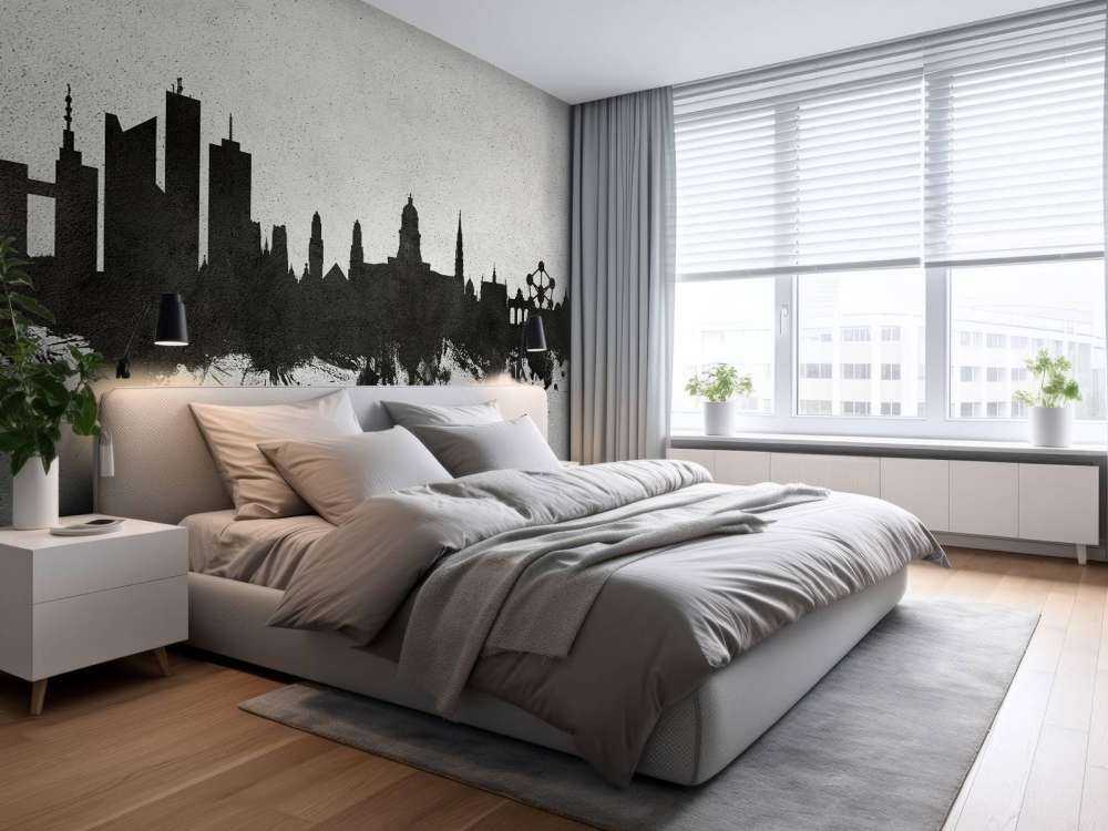 Waterverf skyline, Brussel