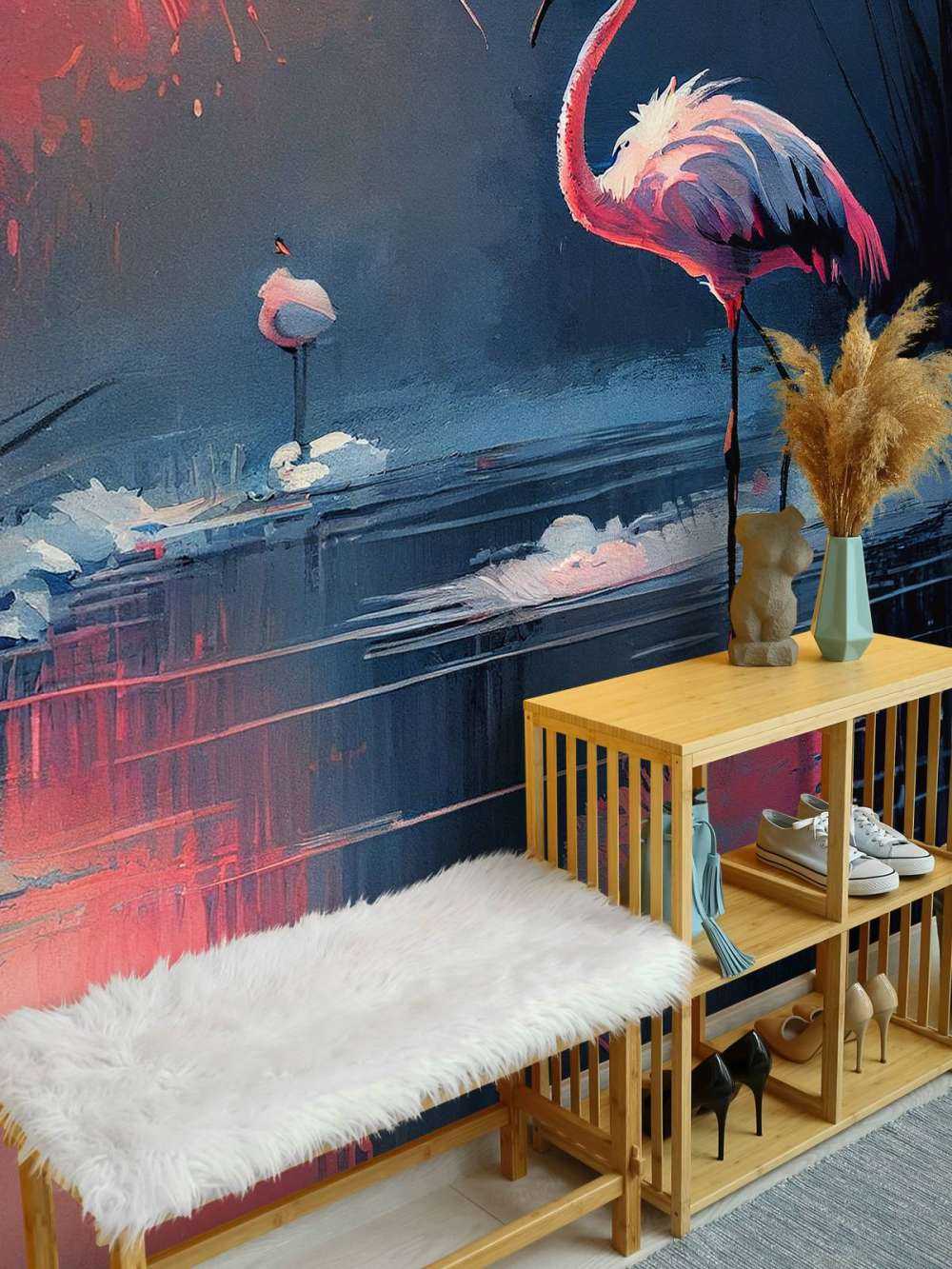 Flamingo Reflectie Symfonie