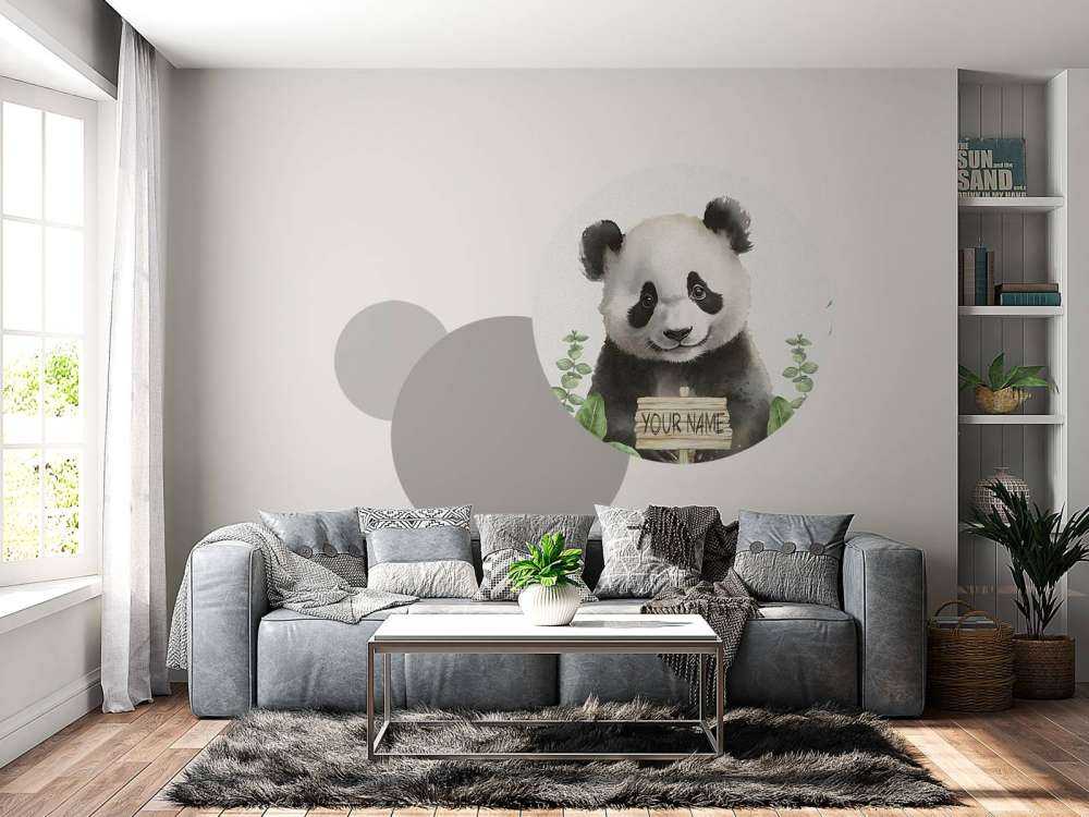 Baby panda in de jungle