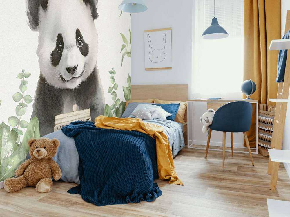 Baby panda in de jungle