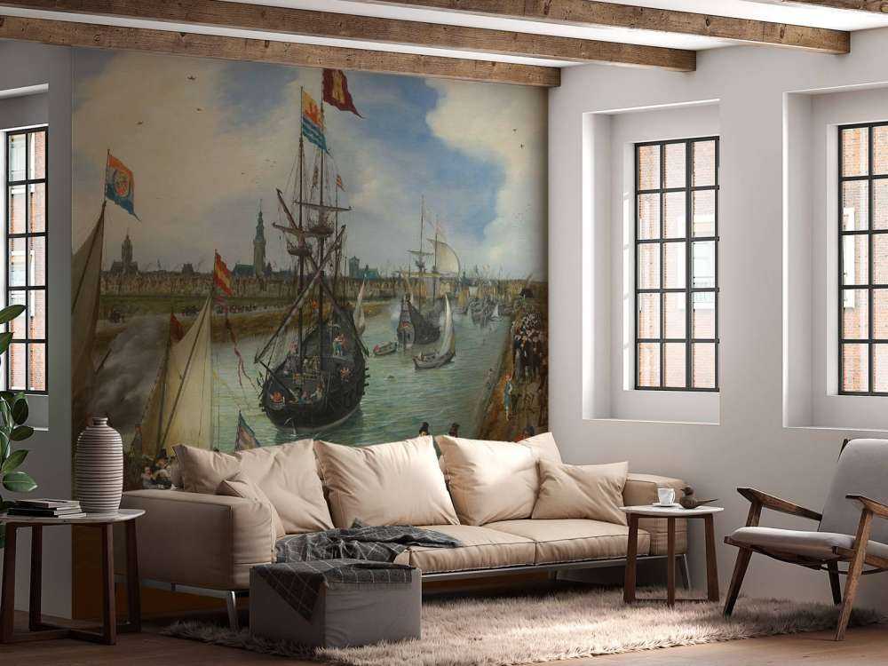 Het vertrek van een hoogwaardigheidsbekleder uit Middelburg