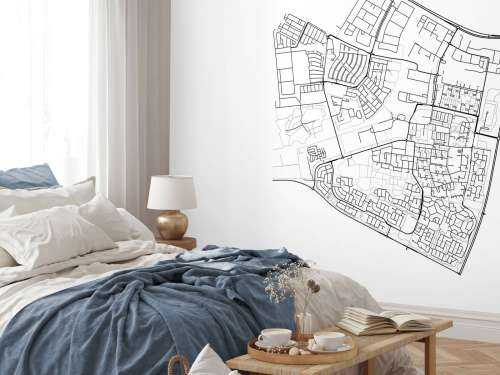 Plattegrond van Dronten, wit 