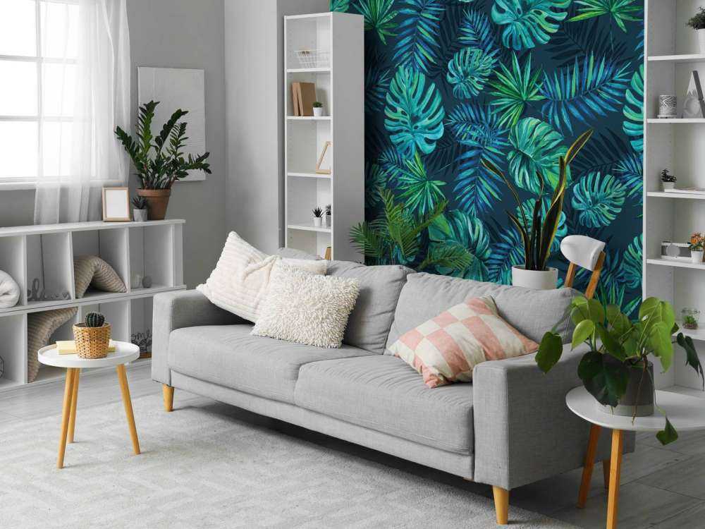 Tropische aquarel plantjes