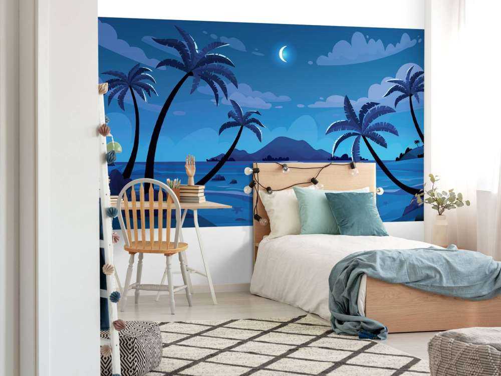 Mooi uitzicht bij nacht