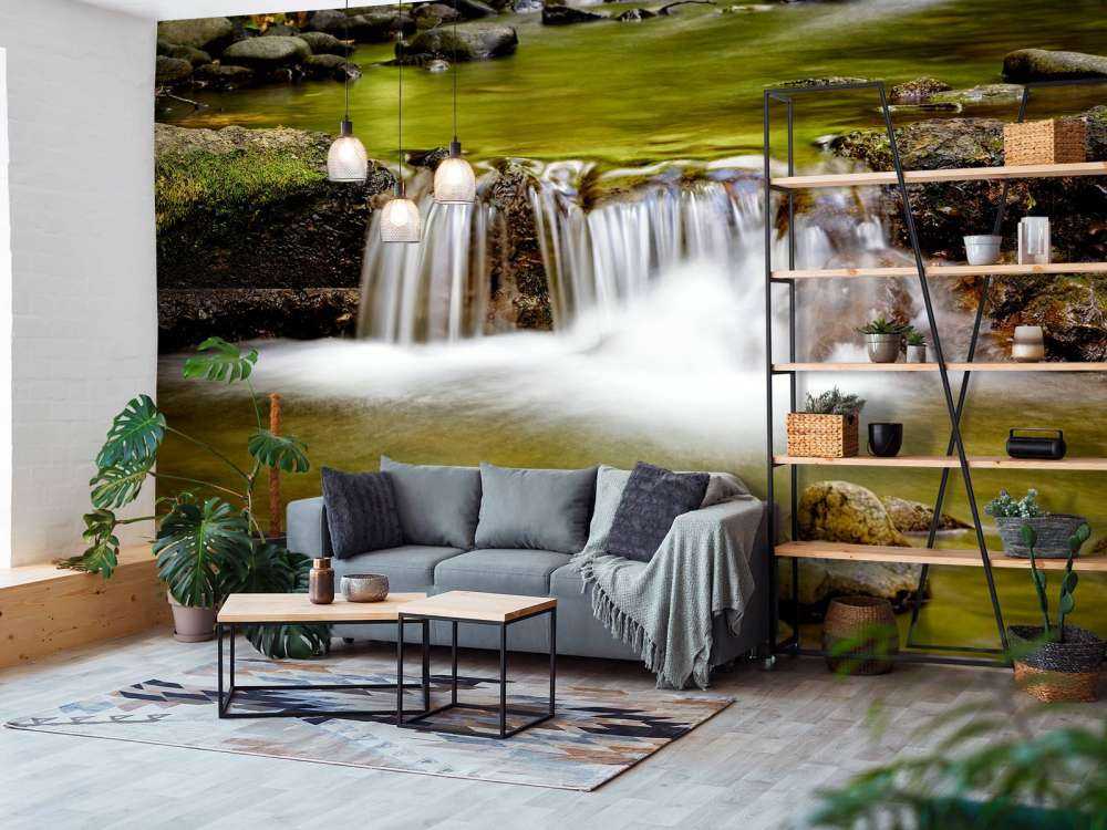 Gedetailleerde klein waterval