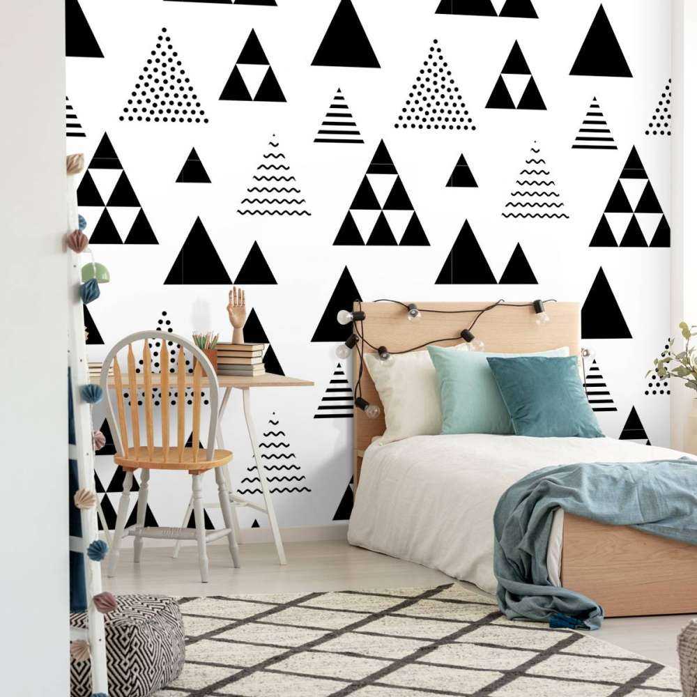 Driehoeken in zwart-wit