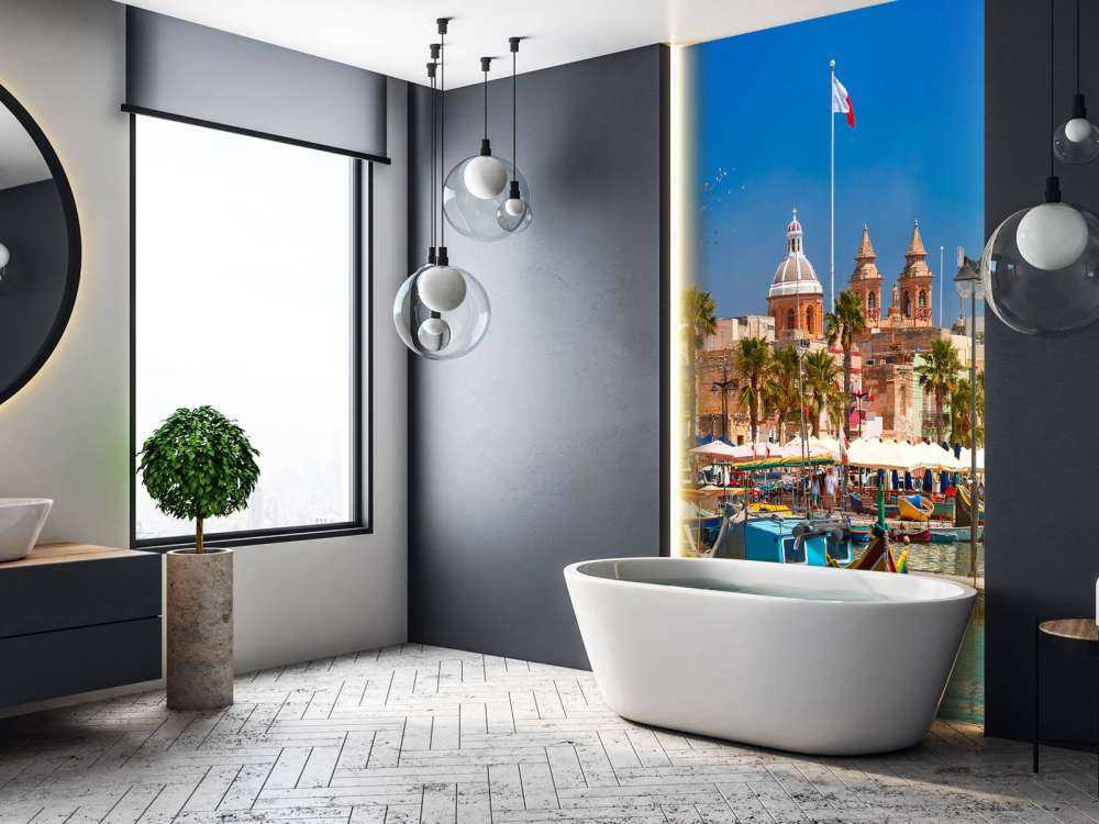 Traditionele boten in de haven van Marsaxlokk, Malta