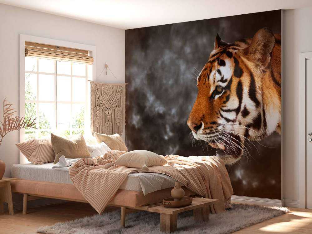 Wilde Tijger op zoek naar prooi