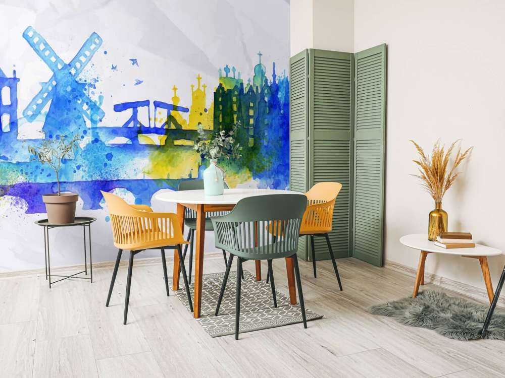 Silhouet overlay van Amsterdam