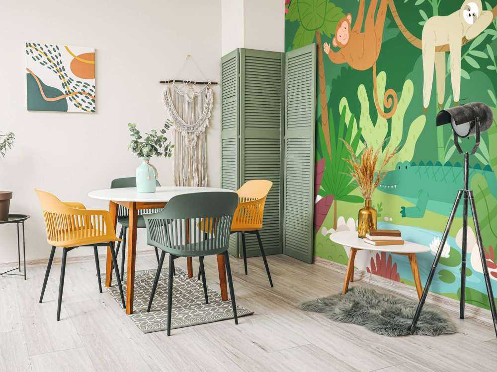 Jungle behang voor kinderen